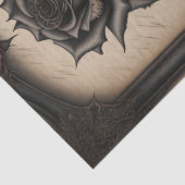 Gothic Black Flower Paper Seidenpapier (Detail)