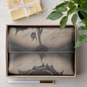 Gothic Black Flower Paper Seidenpapier (Geschenk)