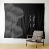 Gothic Black Ghosts - Dark Moody Halloween Wandteppich (Beispiel (Horizontal))