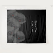 Gothic Black Ghosts - Dark Moody Halloween Wandteppich (Vorderseite (Horizontal))