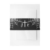 Gothic Black HalloWedding Einladung Bly Bands Einladungsbanderole (Vorderseite Beispiel)