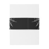 Gothic Black HalloWedding Einladung Bly Bands Einladungsbanderole (Rückseitenbeispiel)