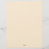 Gothic Black Heart Stationery Paper Briefbogen (Rückseite)