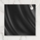 Gothic Black Lace & Satin Wedding ID866 Geschenkanhänger (Rückseite)