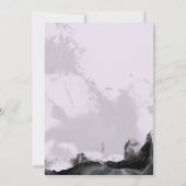 Gothic Black & Lavender Skull-Rose handhaben Einladung (Rückseite)