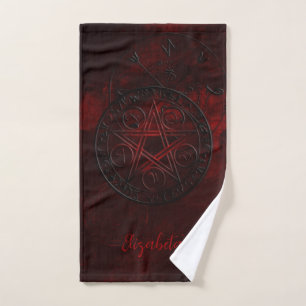 Gothic Black Magic-Siegel Badhandtuch Set