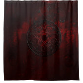 Gothic Black Magic-Siegel Duschvorhang (Vorderseite)