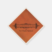 Gothic Black & Orange | Trinken und Beängstigend s Serviette (Ecke)