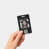 Gothic Black Pentagramm Employee Abzeichen Ausweis (Handheld)