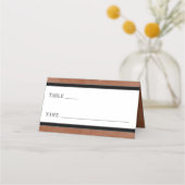 Gothic Black Raven & Black Rose Rust Wedding Platzkarte (Vorderseite)