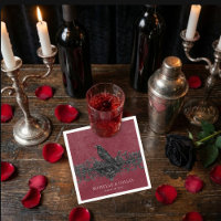 Gothic Black Raven Wein Dunkel Für Immer Hochzeit