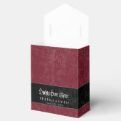 Gothic Black Raven Wine Darkly Ever After Wedding Geschenkschachtel (Geöffnet)