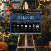 Gothic Black Ravens & Blue Order of Events Poster