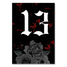 Gothic Black Red Grunge Textured | Schwarze Rose