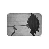 Gothic Black Rose Badematte (Vorderseite)