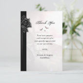 Gothic Black Rose Bats Matching 3,5x5 Karte (Stehend Vorderseite)
