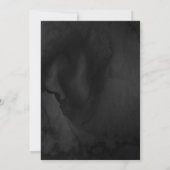 Gothic Black Rose & Book Fantasy Handfasts Einladung (Rückseite)