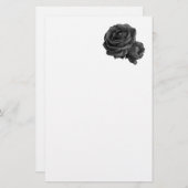 Gothic Black Rose Briefpapier (Vorne/Hinten)
