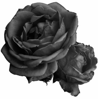 Gothic Black Rose Freistehende Fotoskulptur