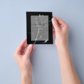 Gothic Black Rose Goth Wedding Einladung Flyer (Gruppe)