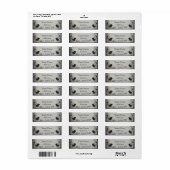 Gothic Black Rose Jubiläum Rücksendeadresse (Vorne)