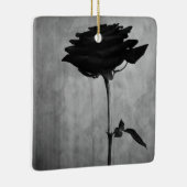 Gothic Black Rose Keramikornament (Rechts)