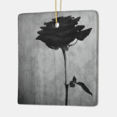 Gothic Black Rose Keramikornament (Links)