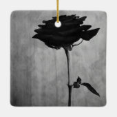 Gothic Black Rose Keramikornament (Rückseite)