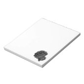 Gothic Black Rose Notizblock (Rotiert)