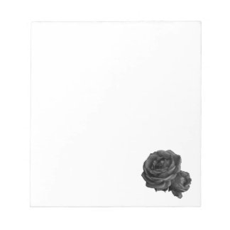 Gothic Black Rose Notizblock