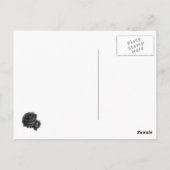 Gothic Black Rose Postkarte (Rückseite)