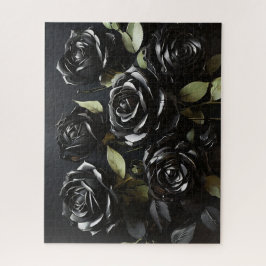 Gothic Black Rose Puzzle