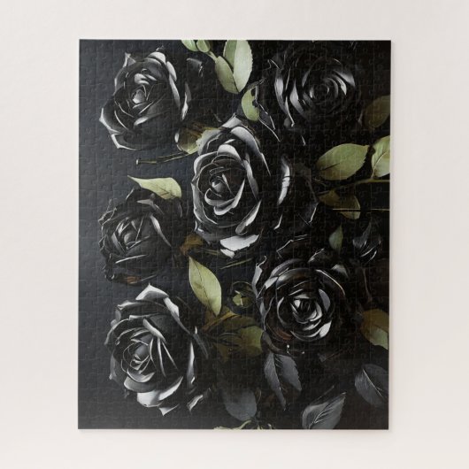 Gothic Black Rose Puzzle (Vertikal)