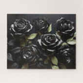 Gothic Black Rose Puzzle (Horizontal)