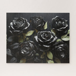 Gothic Black Rose Puzzle