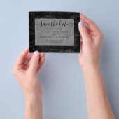 Gothic Black Rose Save the Date BUDGET Flyer (Gruppe)