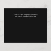 Gothic Black Rose Save the Date BUDGET Flyer (Hinten)
