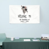 Gothic Black Rose Skulls Banner (Messeveranstaltung)