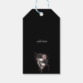 Gothic Black Rose Skulls Geschenkanhänger (Rückseite)