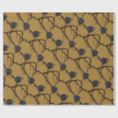 Gothic Black Rose Speedpaint Muster Geschenkpapier (Flach)