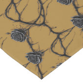 Gothic Black Rose Speedpaint Muster Kurzer Tischläufer (Ecke)