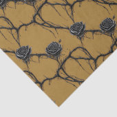 Gothic Black Rose Speedpaint Muster Seidenpapier (Detail)