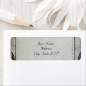 Gothic Black Rose Trellis Rücksendeadresse (Insitu)