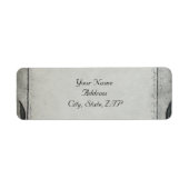 Gothic Black Rose Trellis Rücksendeadresse (Vorne)