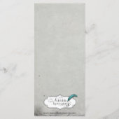 Gothic Black Rose Trellis Wedding Menu Menükarte (Rückseite)