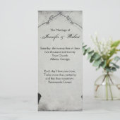 Gothic Black Rose Trellis Wedding Program Programm (Stehend Vorderseite)