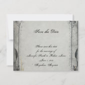 Gothic Black Rose Trellis Wedding Save the Date (Vorderseite)