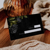 Gothic Black Rose Wedding Tischnummer Platzkarte