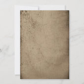 Gothic Black Skull Antique Baby Shower Invitation Einladung (Rückseite)