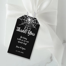 Gothic Black Spooky HalloWedding Gefallen Geschenk Geschenkanhänger
